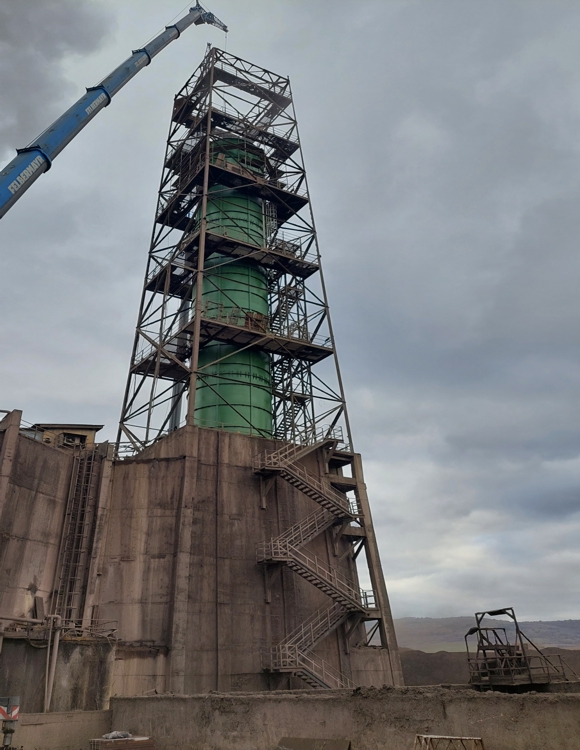 Винилестерна система за газоход на сероочистваща инсталация-След